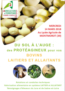 Du sol à l'auge des protéagineux pour vos bovins laitiers et allaitants (39) @ Lycée agricole | Montmorot | Bourgogne Franche-Comté | France