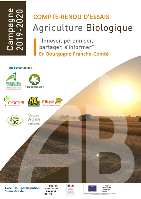 Ça y est la synthèse des essais AB 2019-2020 en Bourgogne-Franche-Comté est sortie !