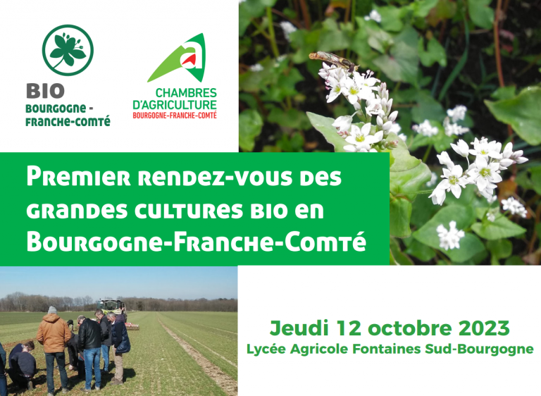 Premier RDV des Grandes Cultures Bio en Bourgogne-Franche-Comté