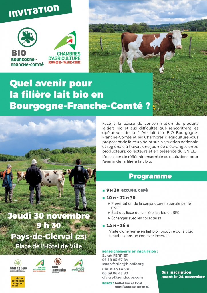 Quel avenir pour la filière lait bio en Bourgogne-Franche-Comté ?