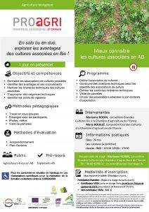 Formation  "Mieux connaître les cultures associées  en AB" @ Chambre d'agriculture de l'Yonne